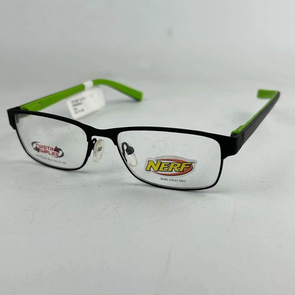 Hasbro Nerf 555808203 Unisex Youth Eyeglasses Frame Black Full Rim 50-15-135 mm